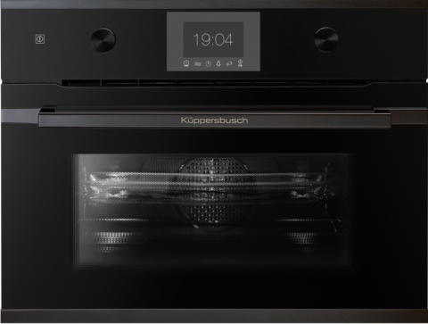 Компактный духовой шкаф с СВЧ Kuppersbusch CBM 6350.0 S2 Black Chrome