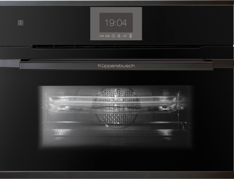 Компактный духовой шкаф с СВЧ Kuppersbusch CBM 6550.0 S2 Black Chrome