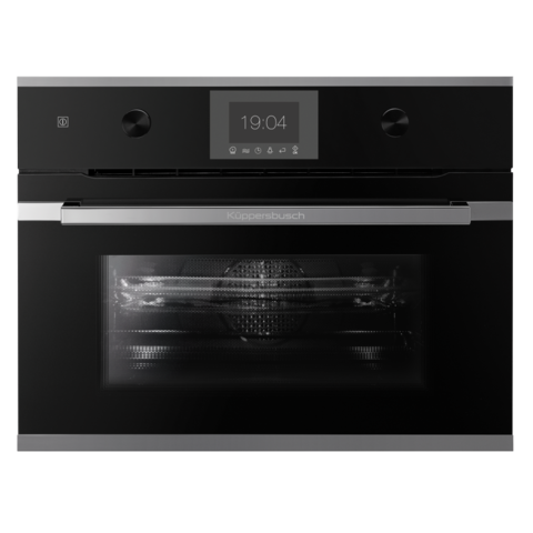 Компактный духовой шкаф с микроволнами Kuppersbusch CBM 6350.0 S3 Silver Chrome (уценка)