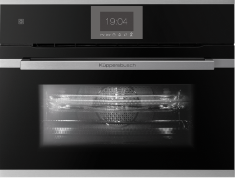 Компактный духовой шкаф с микроволнами Kuppersbusch CBM 6550.0 S1 Stainless Steel