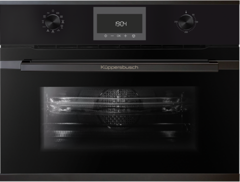 Компактный духовой шкаф с СВЧ Kuppersbusch CBM 6330.0 S2 Black Chrome