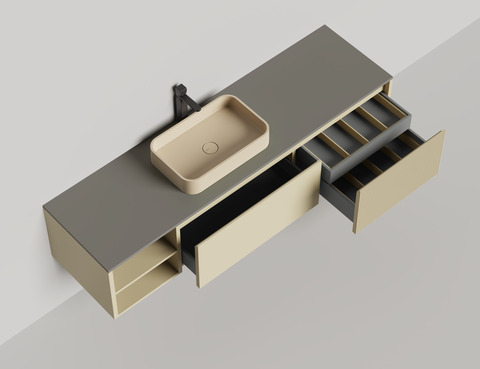 Подвесная тумба Domino 1800, эмаль — фото 4