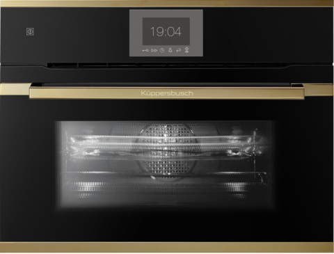 Компактный духовой шкаф с микроволнами Kuppersbusch CBM 6550.0 S4 Gold