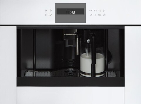 Кофемашина Kuppersbusch CKV 6550.0 W белое стекло