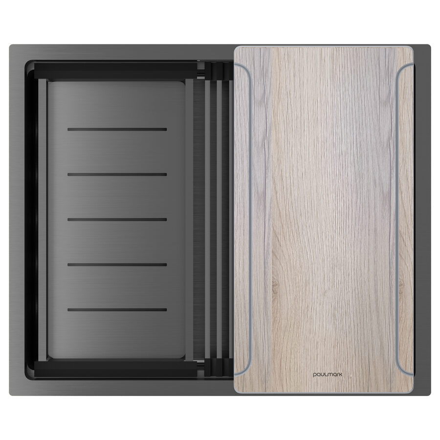 NEXT-MULTI SINK 54 UNI, вороненая сталь, 540х450 мм