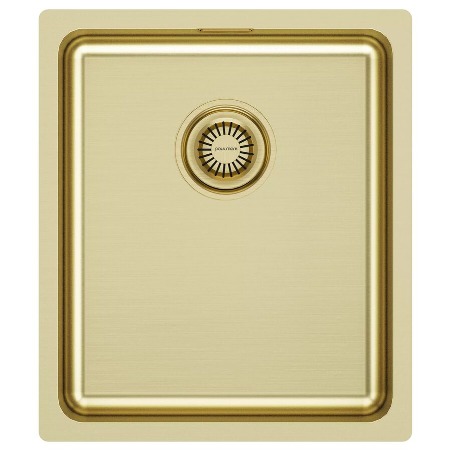 Кухонная мойка Paulmark VISTA 38 PM904438-BS брашированная нержавеющая сталь 440×380×200 мм